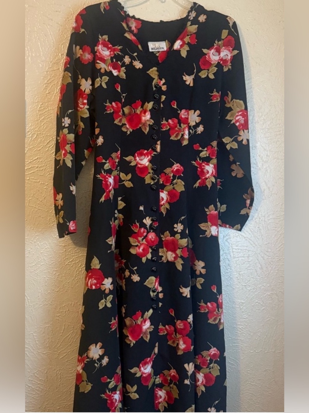 Floral Black Dress